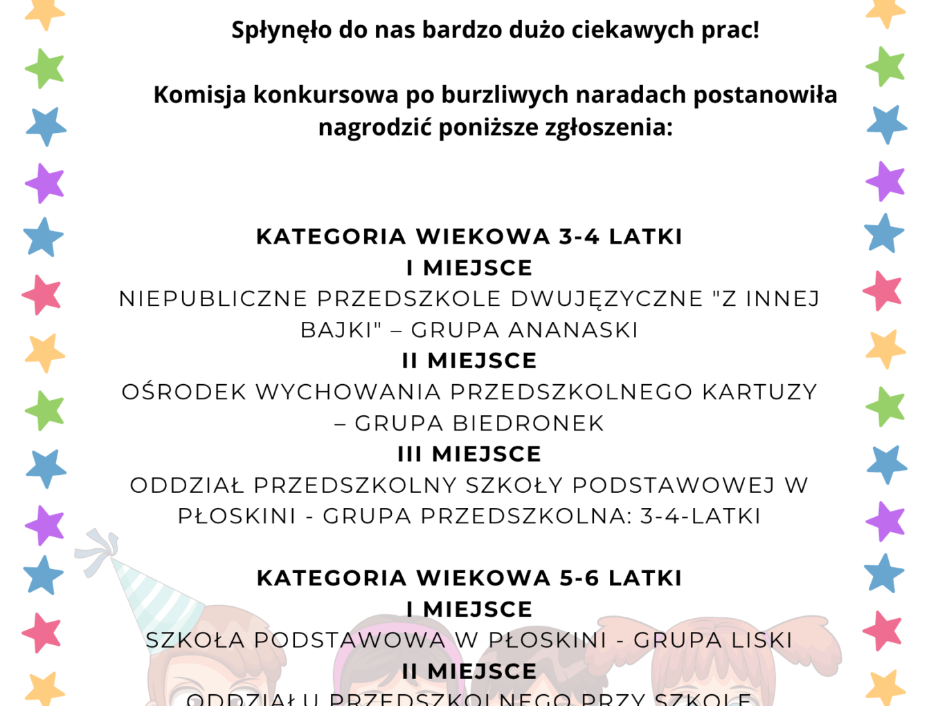 Wyniki Konkursu pt. Dzień dziecka z mlekiem