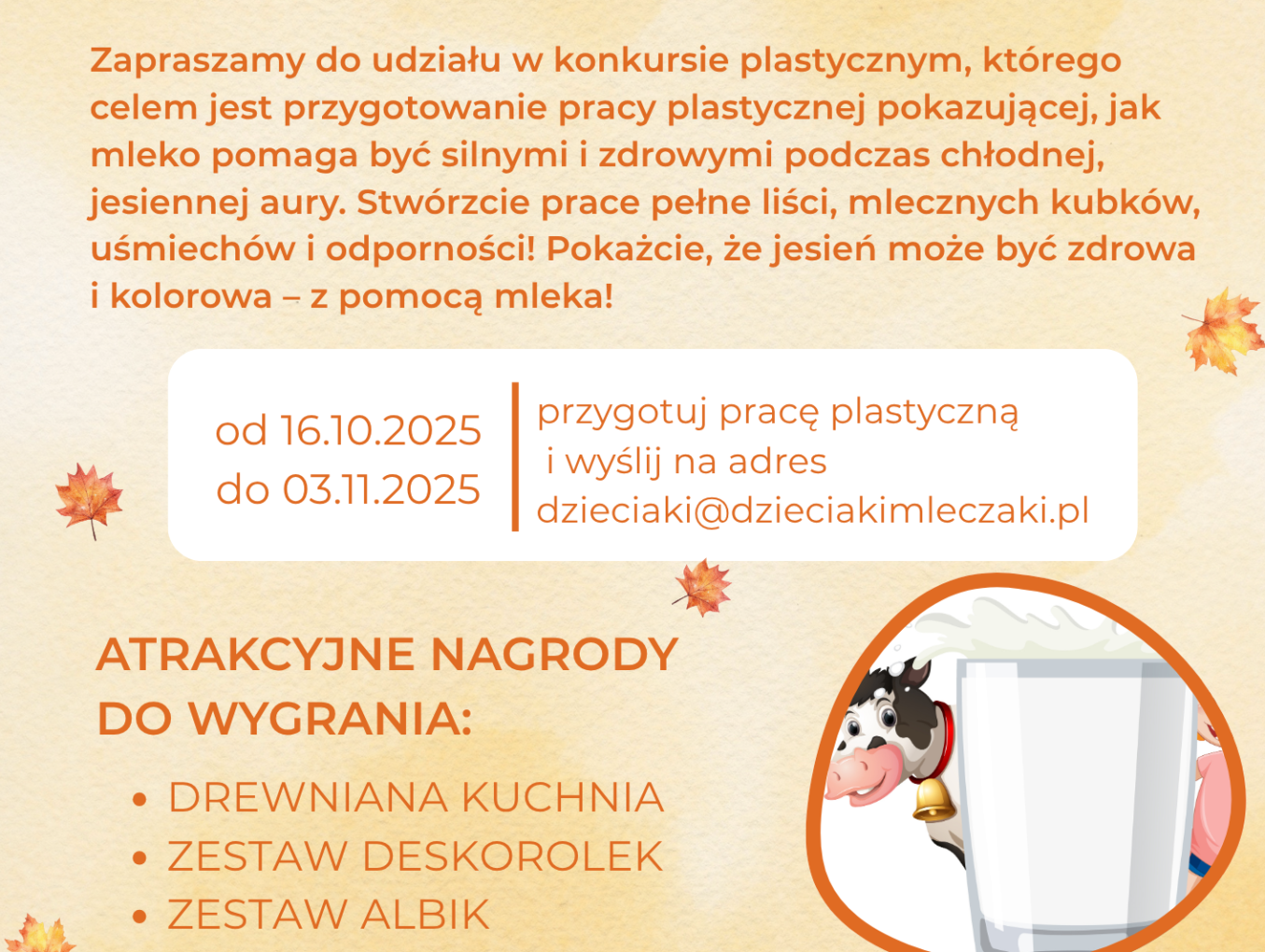 Rusza konkurs „Mleczna Moc na Jesienne Dni”