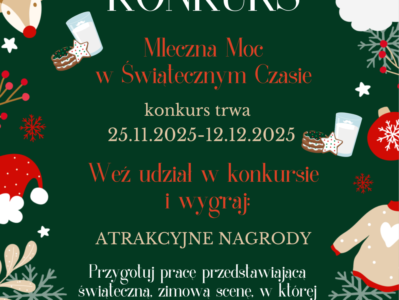 Rusza konkurs „Mleczna Moc w Świątecznym Czasie”